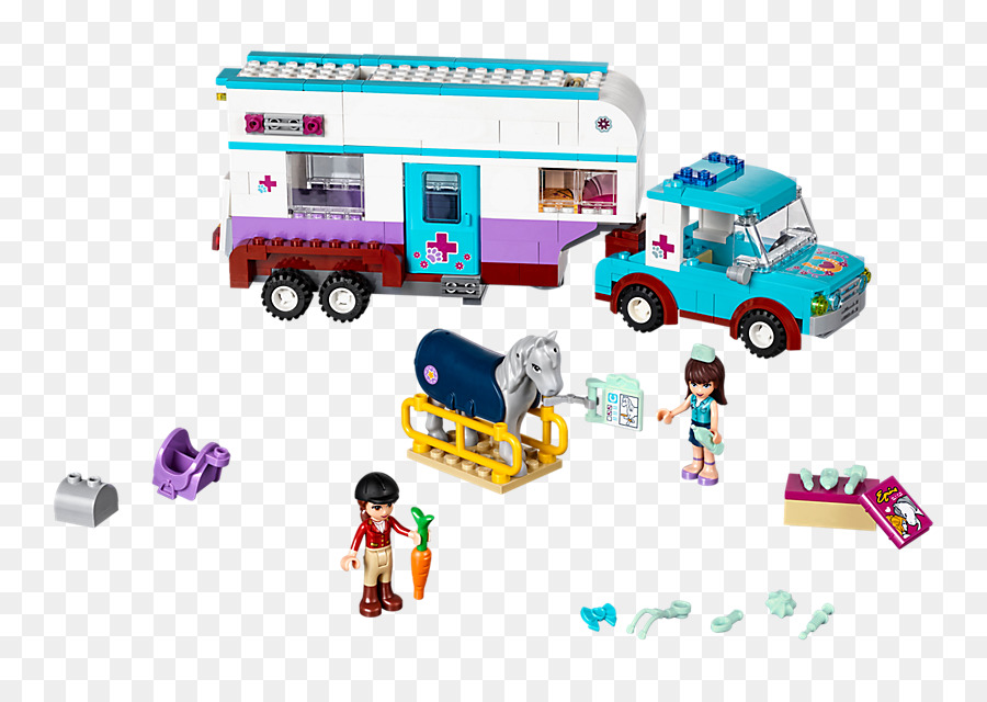 Lego 41125 Amigos Caballo Veterinario Remolque，Lego Friends PNG