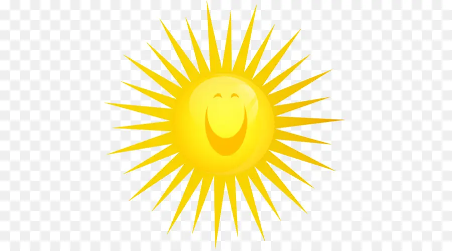 Sol Sonriente，Luz Solar PNG