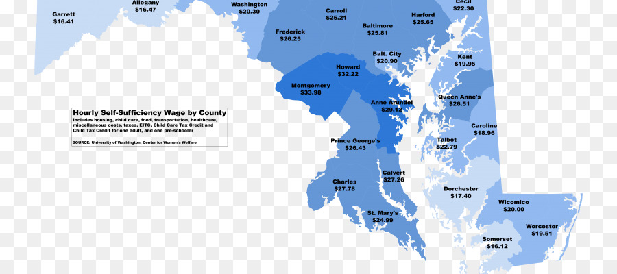 Maryland，Mapa PNG