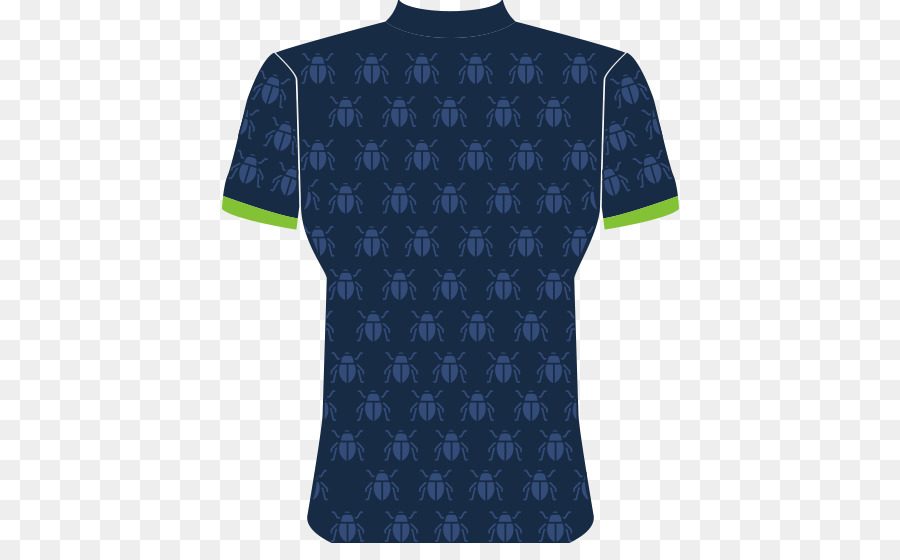 Camisa Azul Marino Con Estampado De Insectos，Camisa PNG