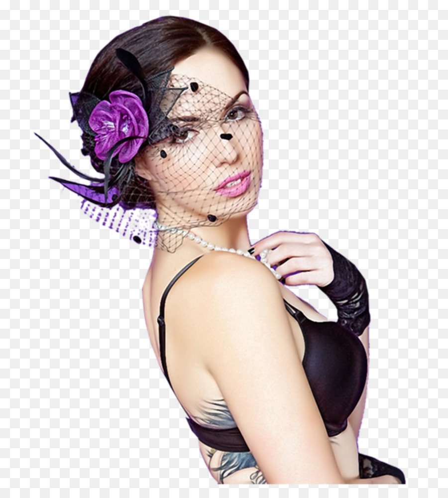 Mujer，Flor PNG