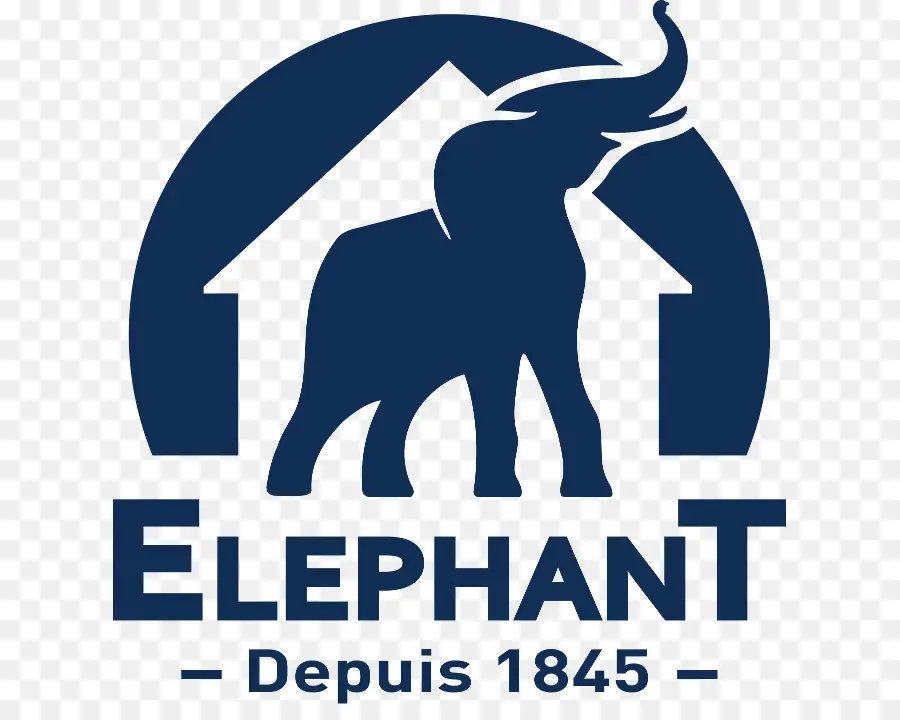 Logotipo De Elefante，Azul PNG