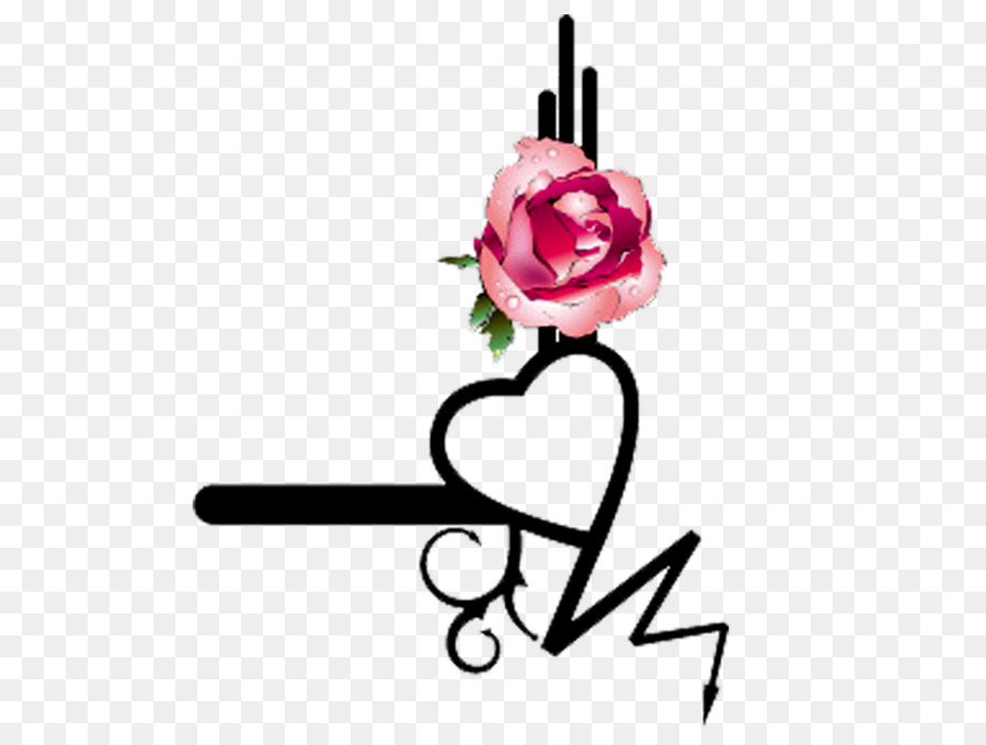 Corazón Y Rosa，Amar PNG