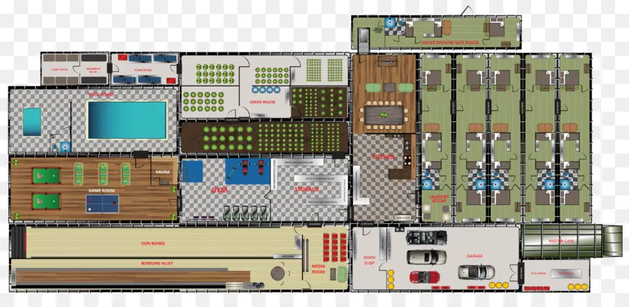 Bunker，Casa Plan De PNG