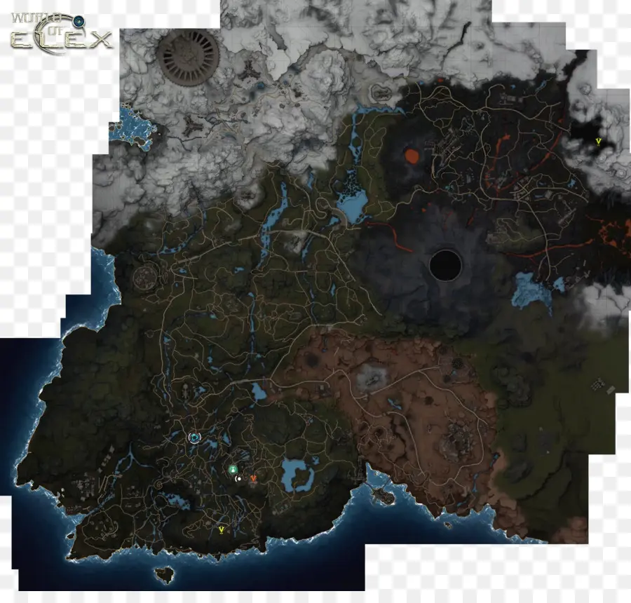 Elex，Mapa Del Mundo PNG