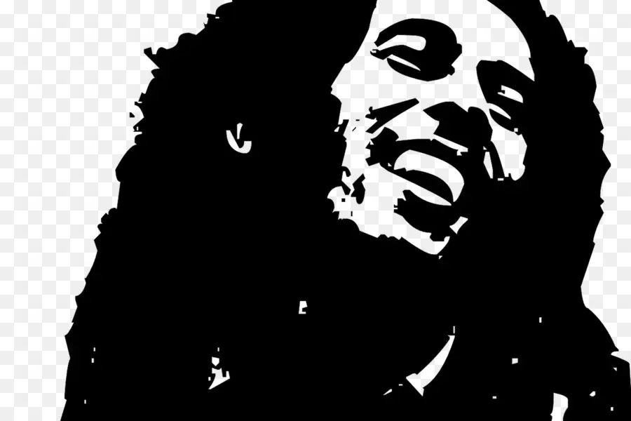 Bob Marley，En Blanco Y Negro PNG