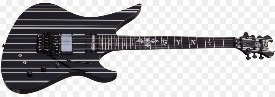 Guitarra Eléctrica，Diseño De Calavera PNG