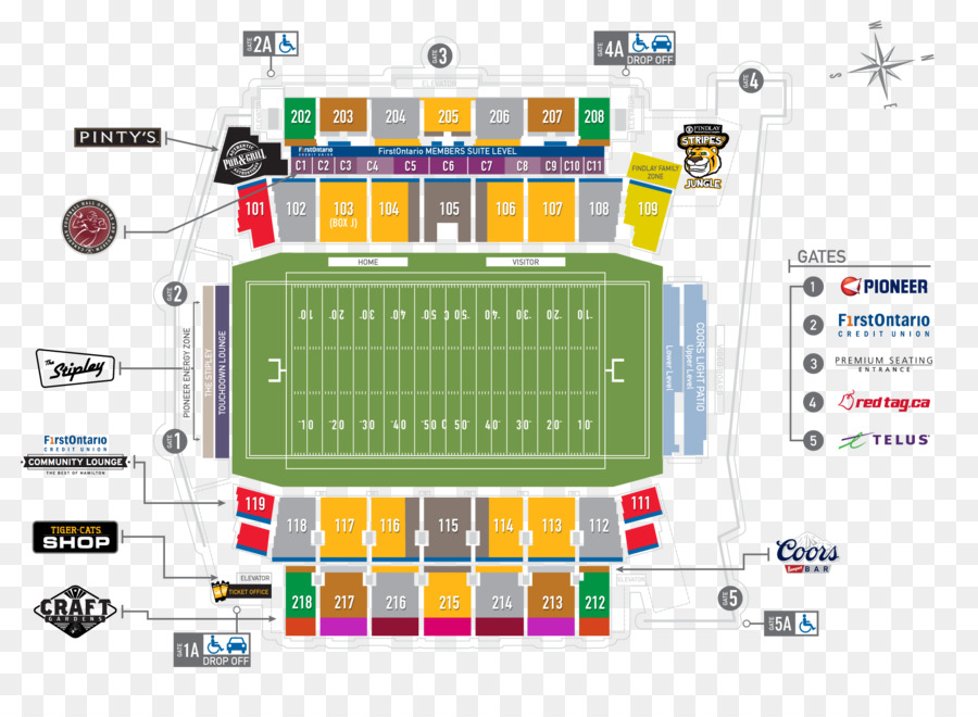 Tim Hortons Field，Hamilton Tigercats PNG