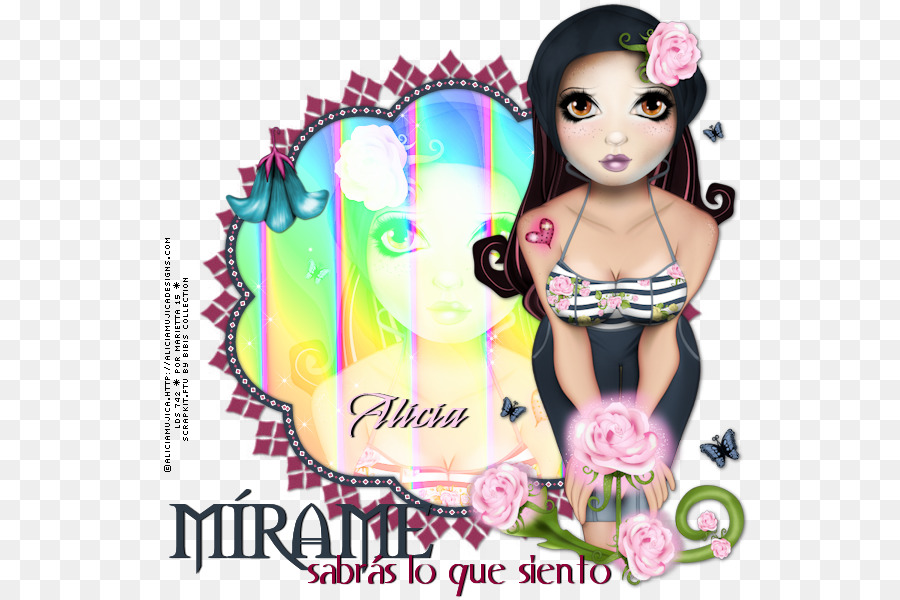 El Cabello Negro，Muñeca PNG