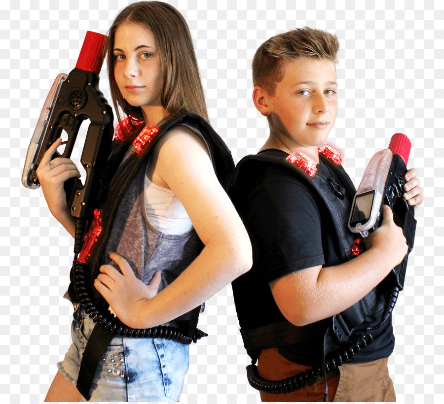 Niños Con Pistolas Láser，Etiqueta Láser PNG