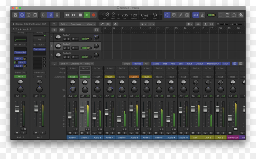 Mezcladores De Audio，Logic Pro PNG