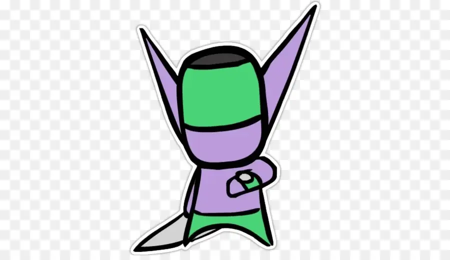 Ninja Morado，Máscara Verde PNG