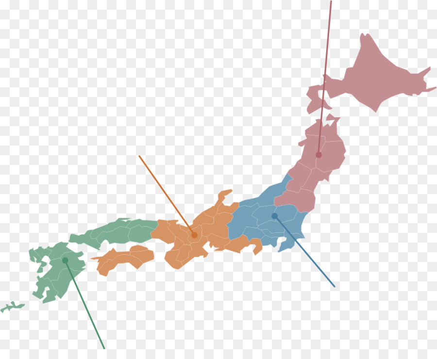 Mapa De Japon，País PNG