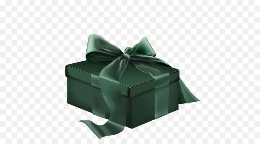 Caja De Regalo Verde，Presente PNG