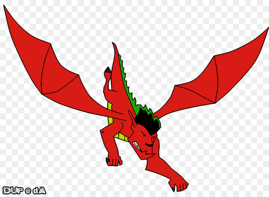 Dragón Rojo，Alas PNG