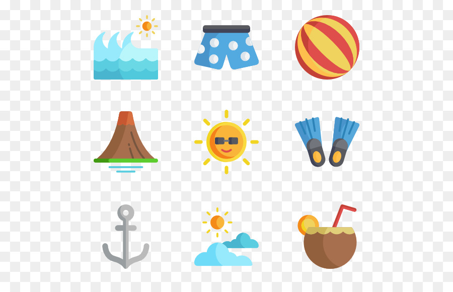 Iconos De Verano，Playa PNG