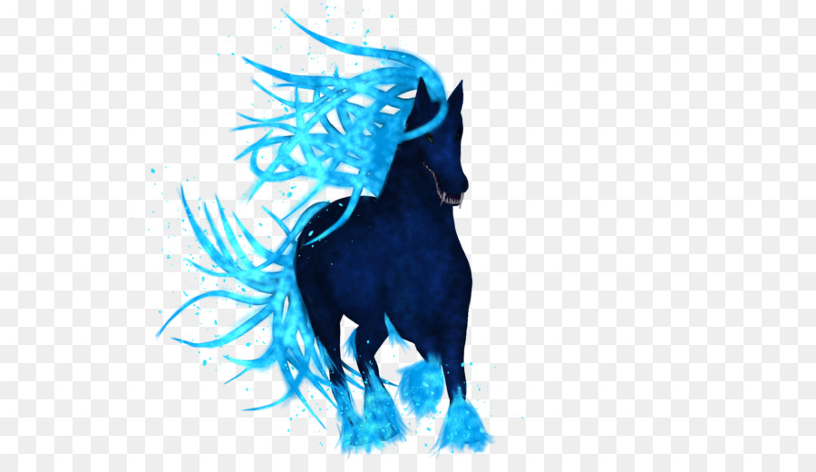 Caballo Azul，Fantasía PNG