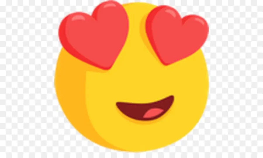 Emoji De Ojos De Corazón，Amar PNG