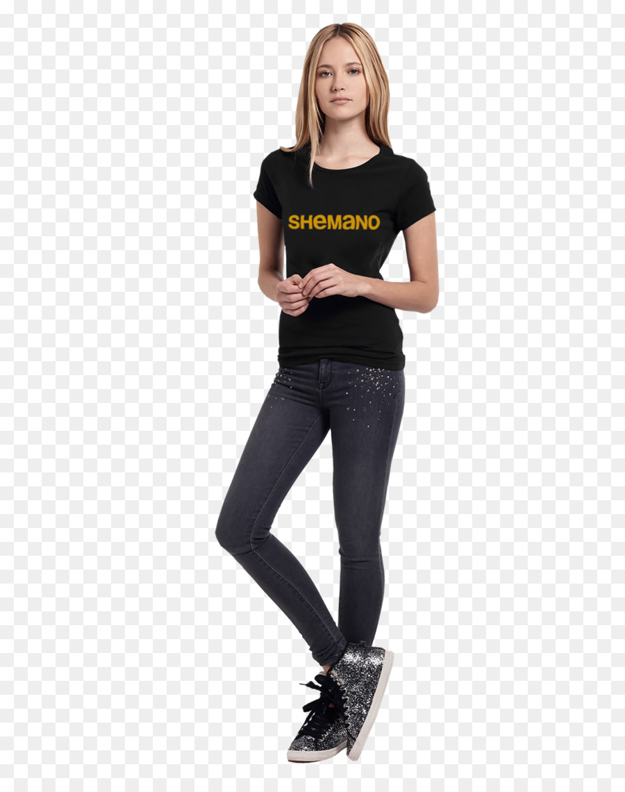 Camiseta，Jeans PNG