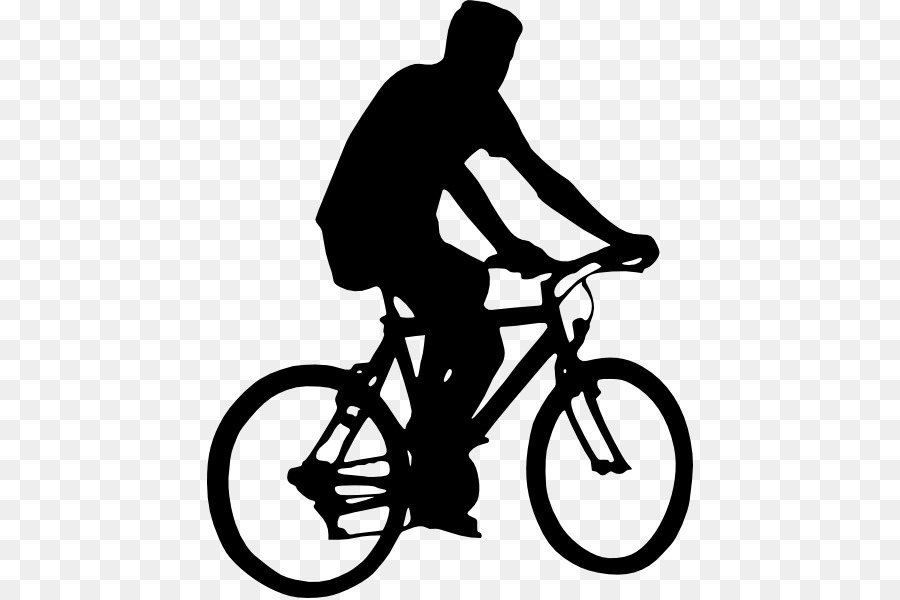 Silueta De Ciclista，Bicicleta PNG