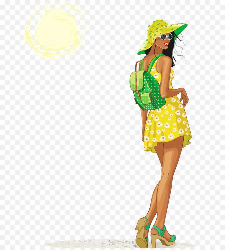 Mujer，Verano PNG