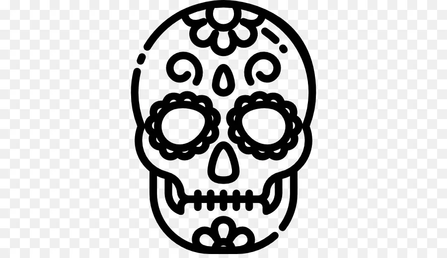 Calavera De Azúcar，Dia De Muertos PNG