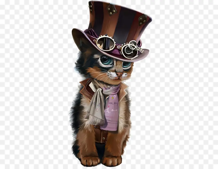 Gato，Steampunk PNG