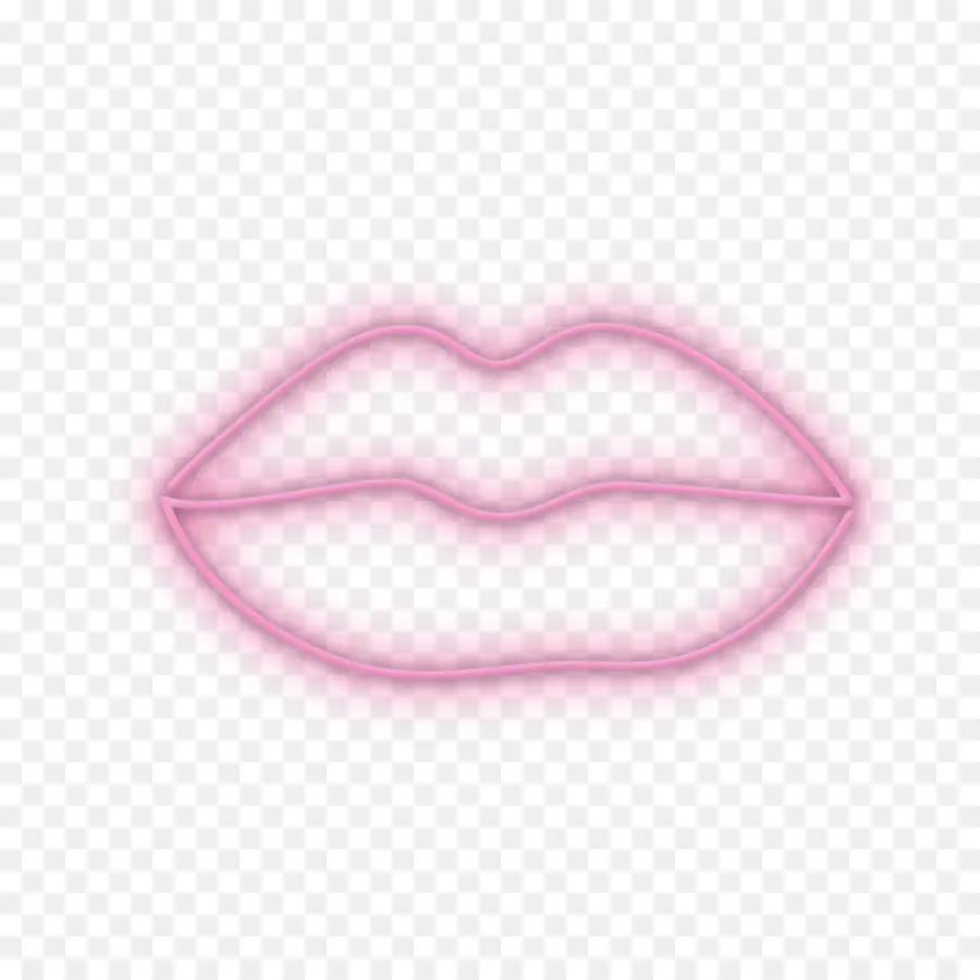 Labios De Neón，Brillo PNG