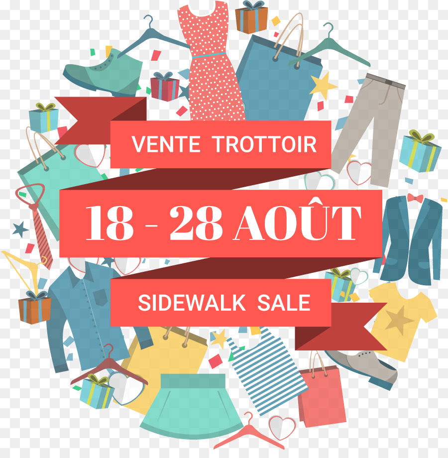 Cartel De Venta En La Acera，Ropa PNG