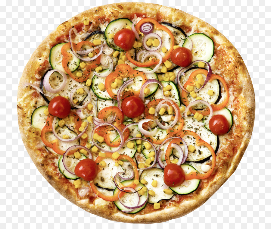 Pizza Vegetal，Pizza PNG