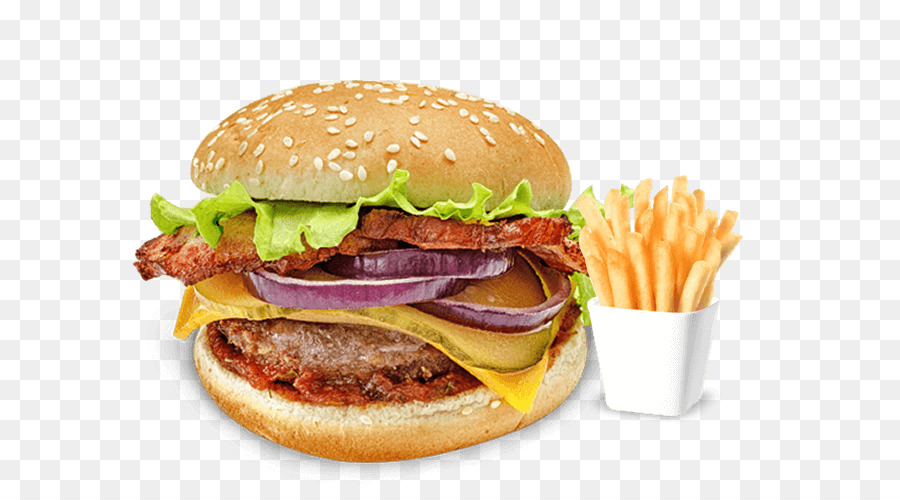 Las Papas Fritas，Hamburguesa Con Queso PNG