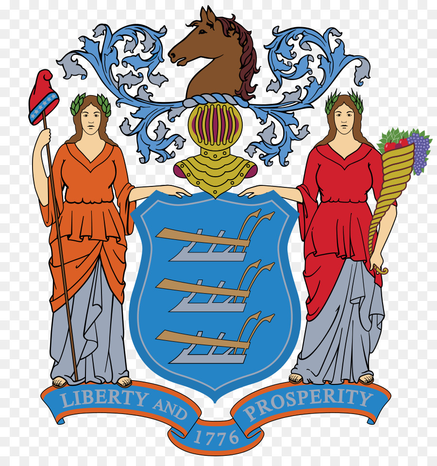 Nueva Jersey，La Bandera Y El Escudo De Armas De Nueva Jersey PNG