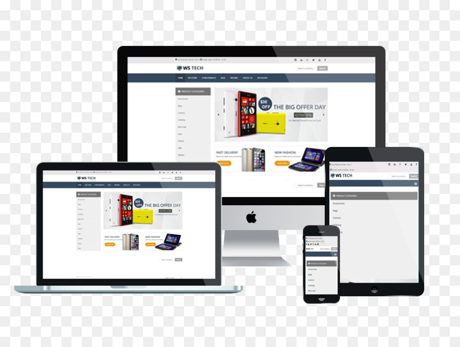 El Diseño Web Responsivo，Wordpress PNG