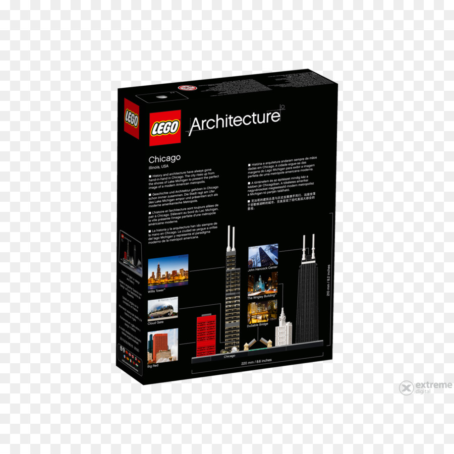 Lego 21033 Arquitectura De Chicago，Lego Arquitectura PNG