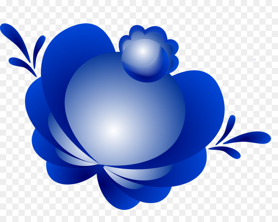 Flor，Azul PNG