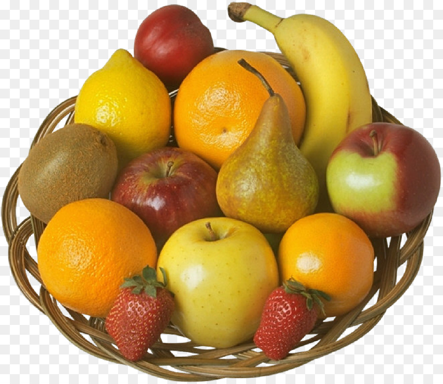 Cesta De Frutas，Frutas Mixtas PNG