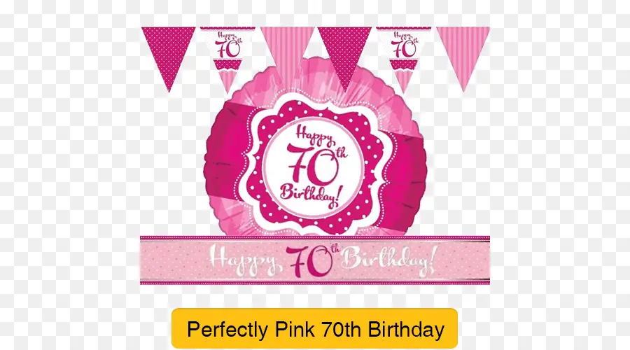 Decoraciones Del 70 Cumpleaños，Fiesta PNG