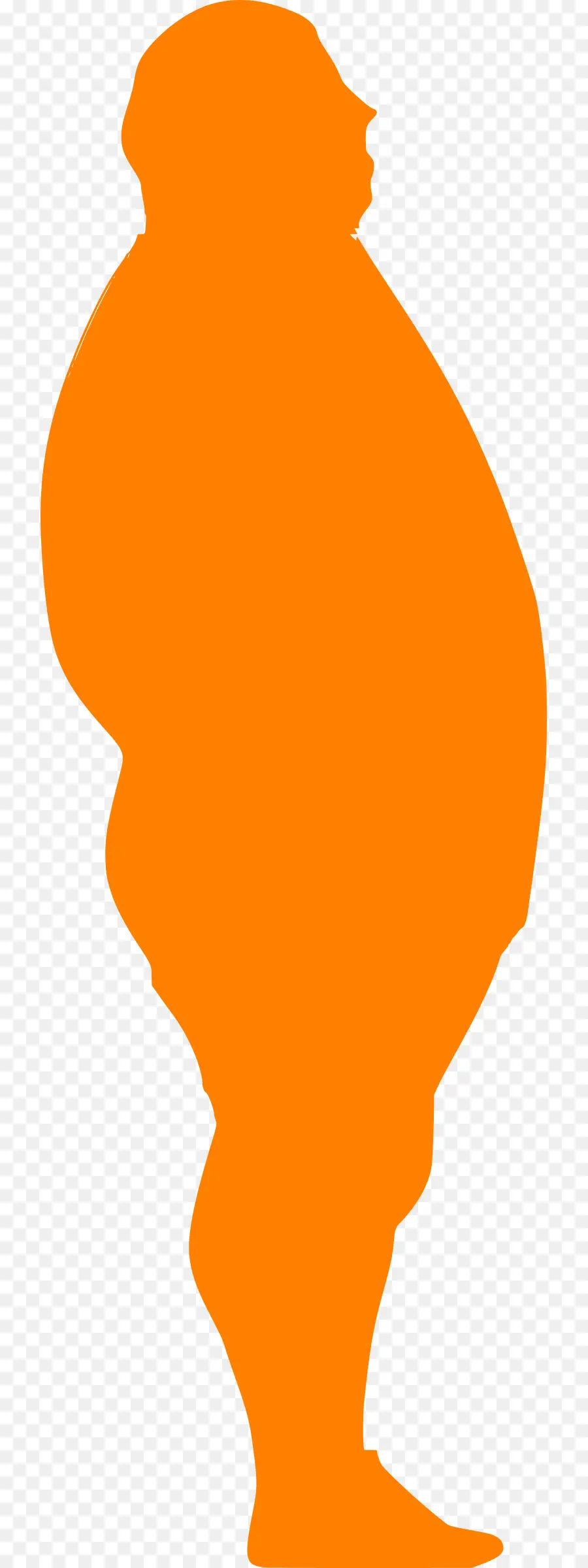 Silueta Naranja，Silueta PNG