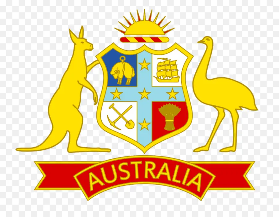 Escudo De Armas De Australia，Emblema PNG