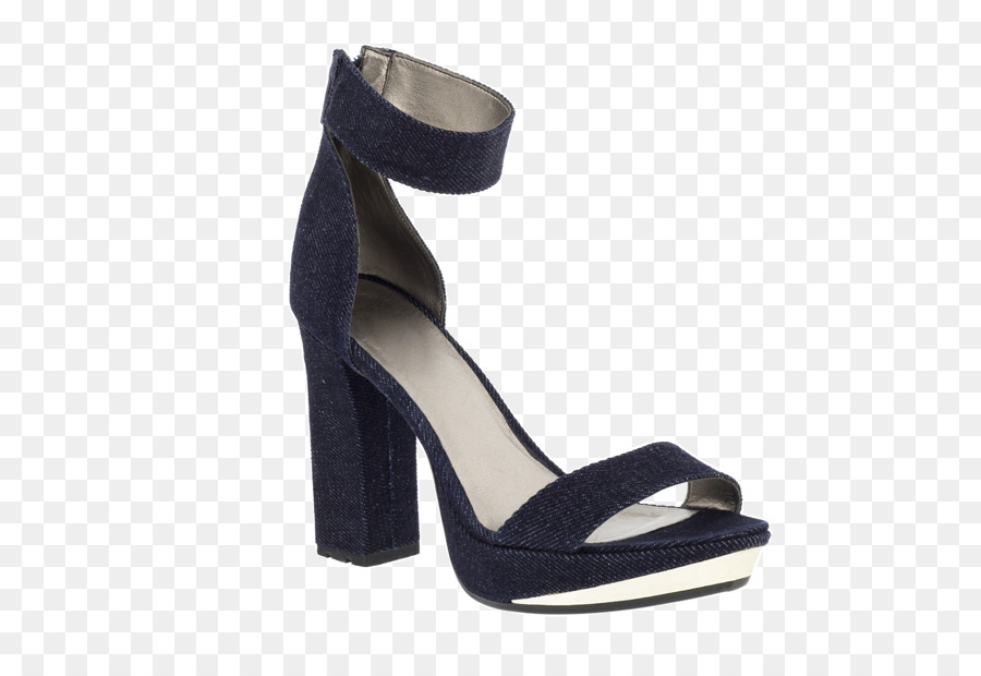 Tacón Alto Azul，Zapato PNG