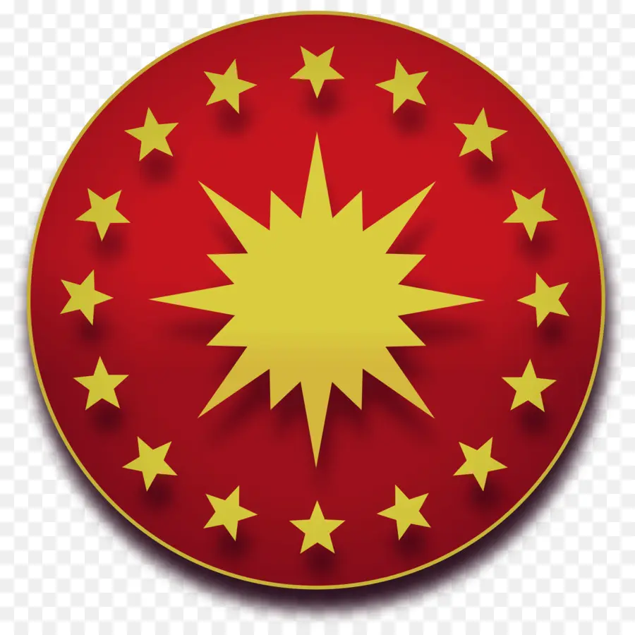 Emblema De Estrella，Rojo PNG