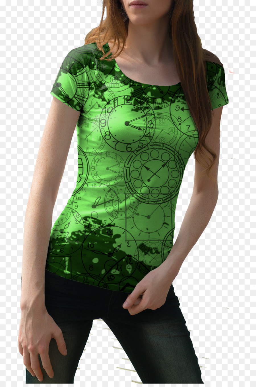 Camiseta，Maqueta PNG