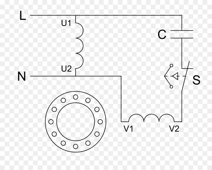 Motor Eléctrico，Diagrama De Cableado PNG