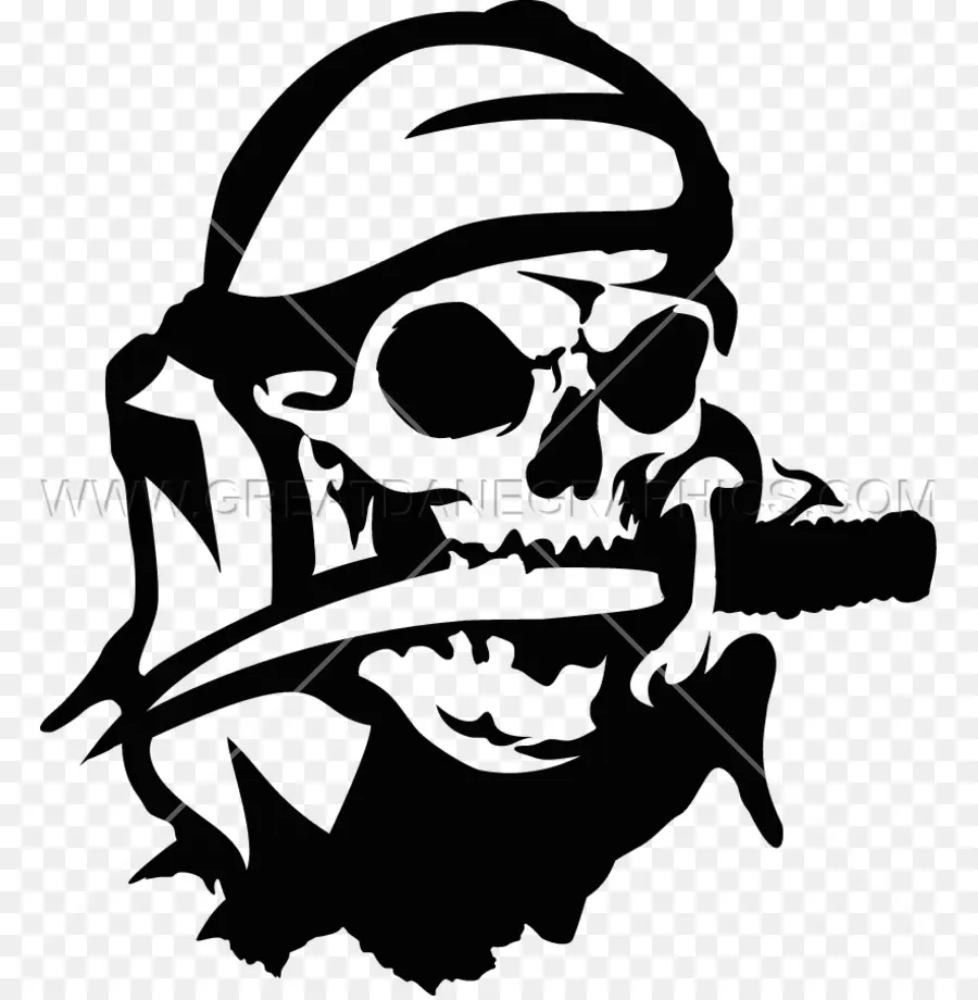 Calavera Pirata，Espada PNG