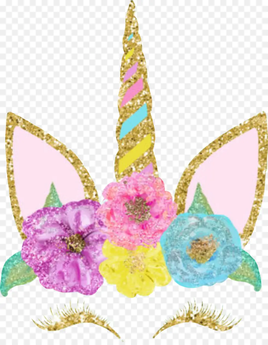 Unicornio，Flor PNG