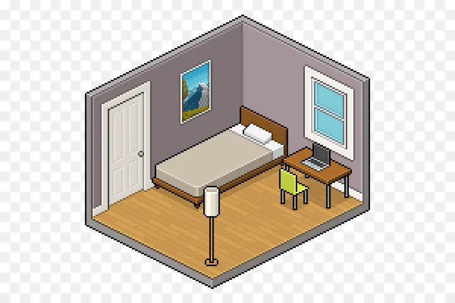 Pixel Art，Dormitorio PNG