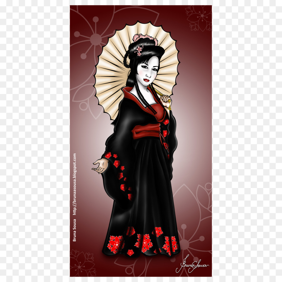 Geisha，Dibujo PNG