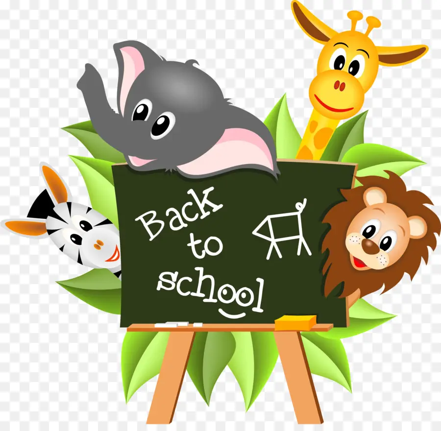 Regreso A La Escuela，Animales PNG