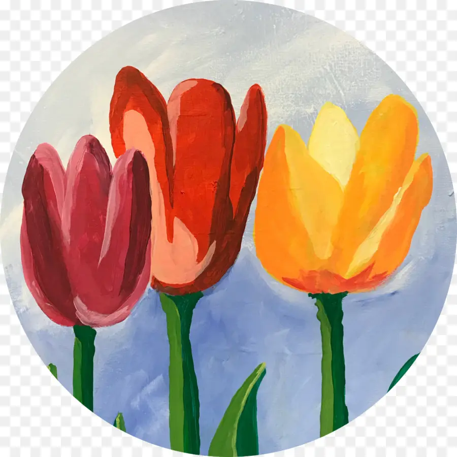 Tulipanes，Cuadro PNG