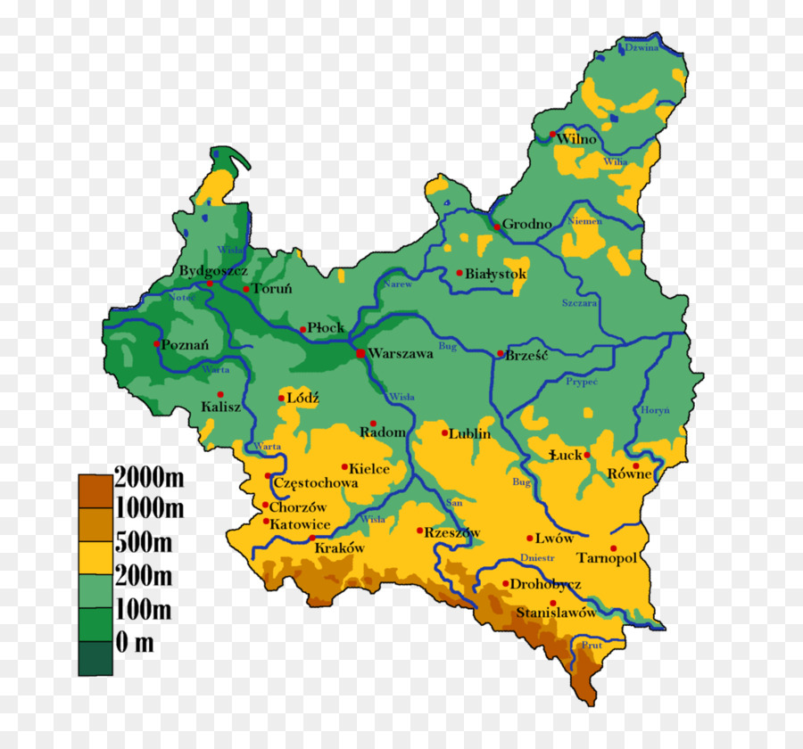 Segunda República Polaca，Mapa PNG